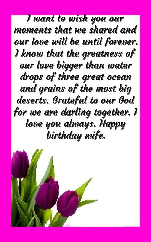 happy birthday wife romantic quotes